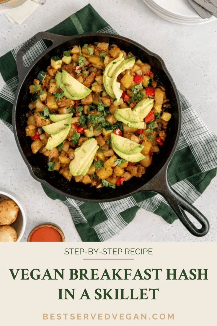 Vegan Breakfast Hash in a Skillet - Best Served Vegan