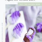 Vegan ice cream bars Pinterest pin.