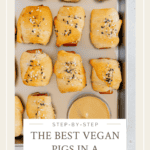 Vegan Pigs in a Blanket Pinterest Pin.