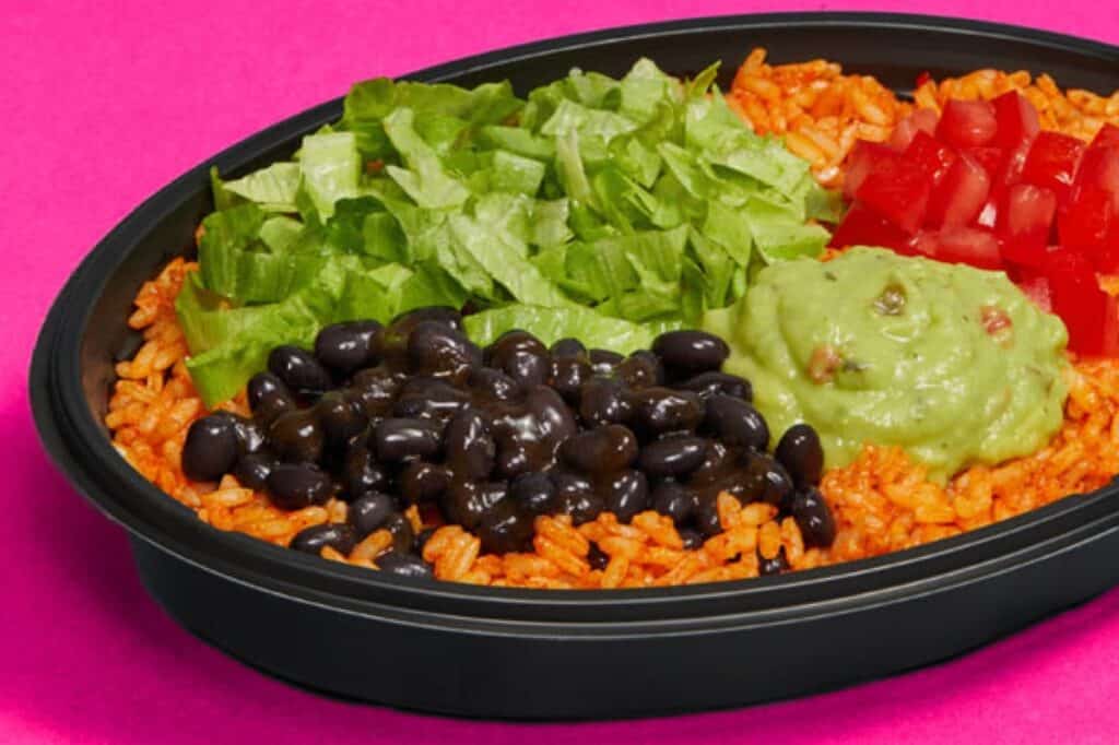 Taco Bell veggie power bowl.