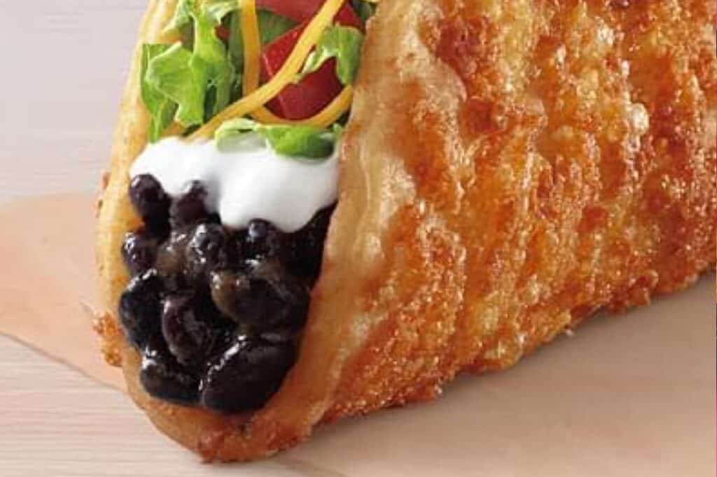 Black bean chalupa from Taco Bell.
