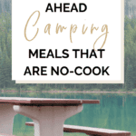 No-Cook Camping Meals Pinterest pin.