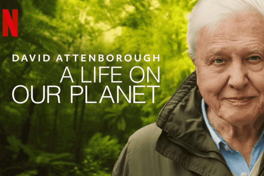 David Attenborough: A Life on Our Planet film poster.