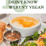 Surprising foods that aren't vegan Pinterest pin.