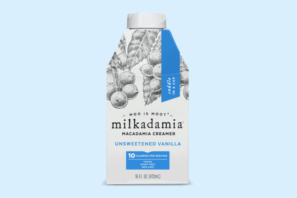 Milkadamia unsweetened vanilla creamer.