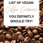 Vegan coffee creamer Pinterest pin.