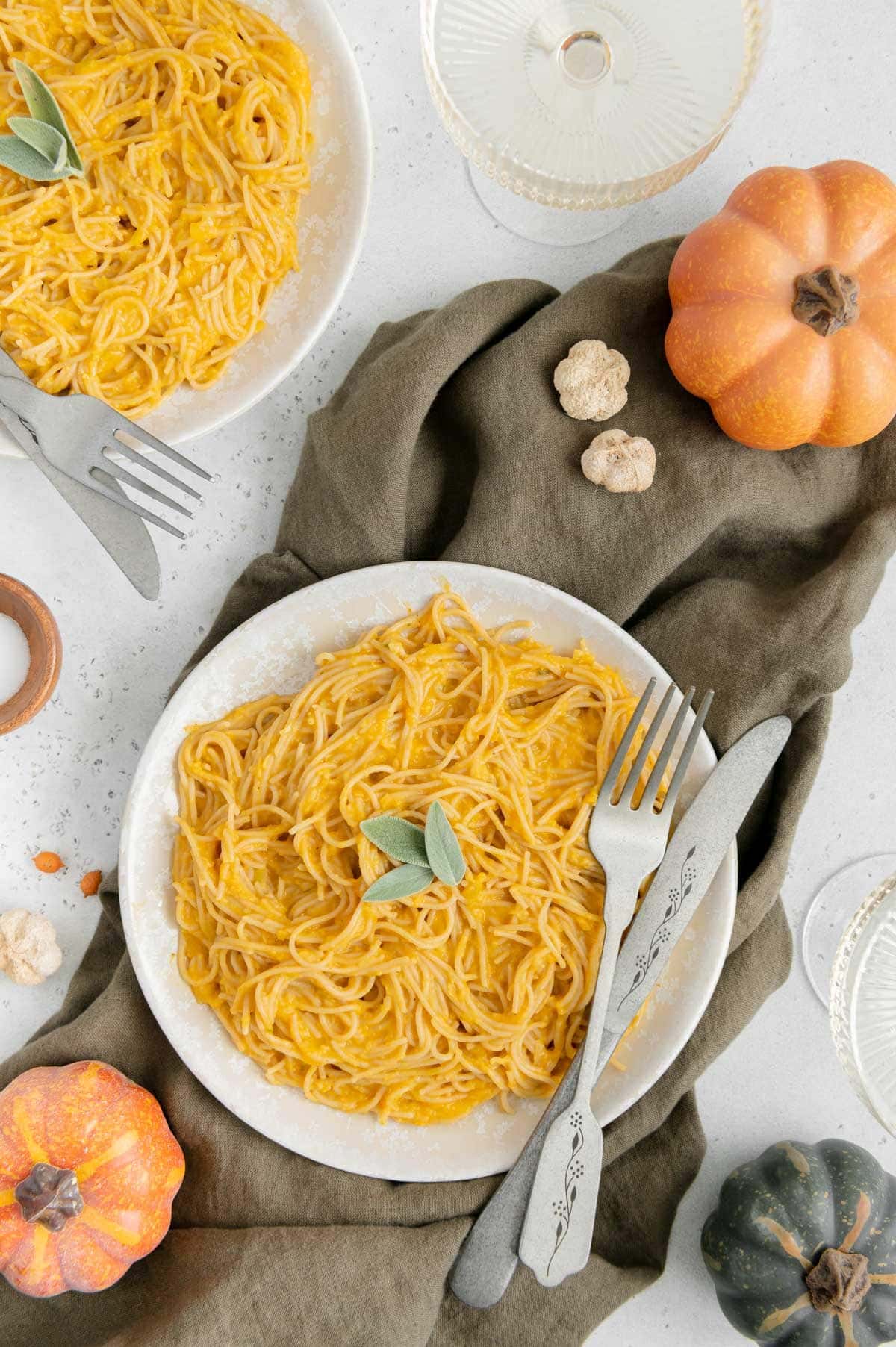 Creamy Vegan Pumpkin Pasta - Best Served Vegan