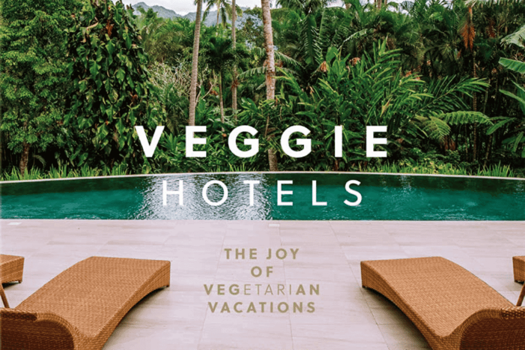 Veggie Hotels promotion for vegan traveling.