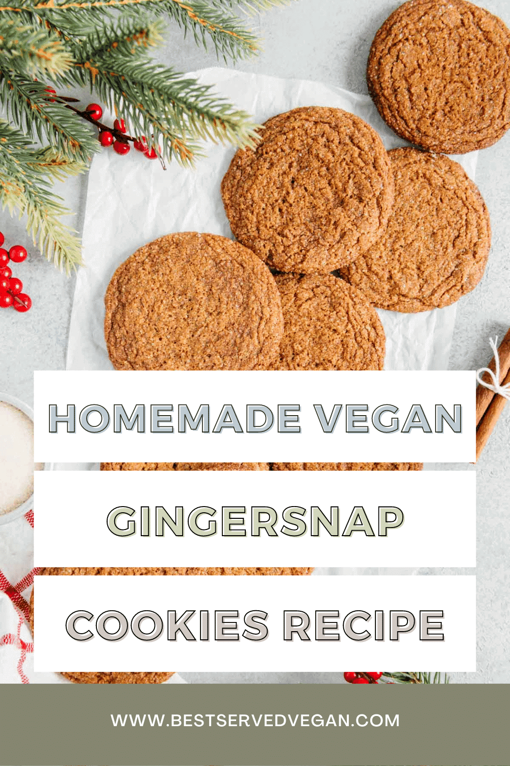 Vegan Ginger Cookies - Best Served Vegan