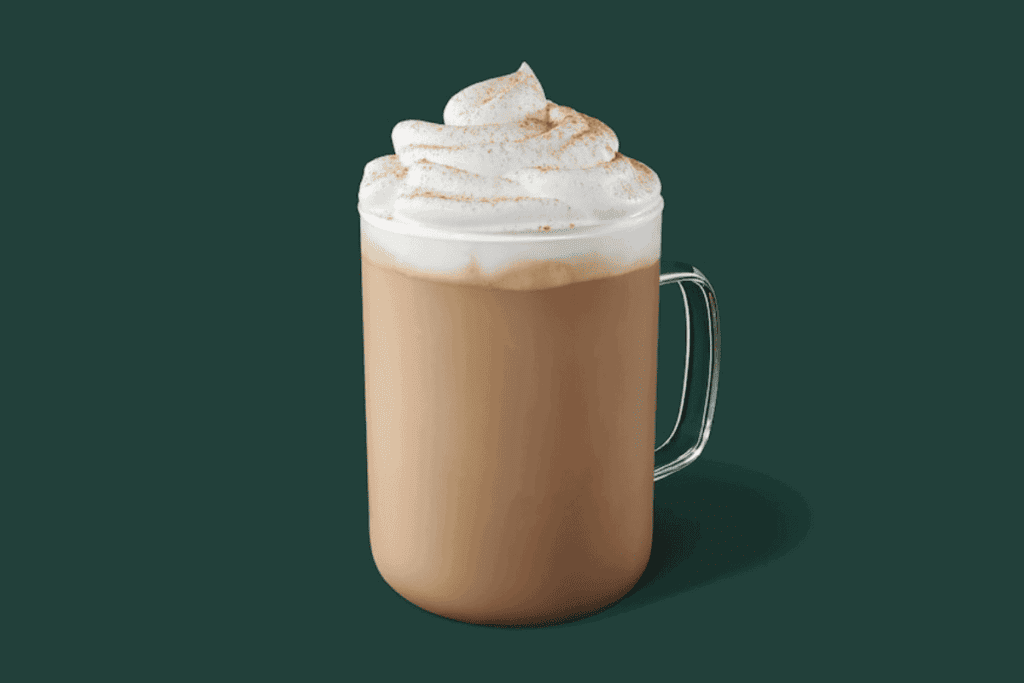 A hot gingerbread latte.