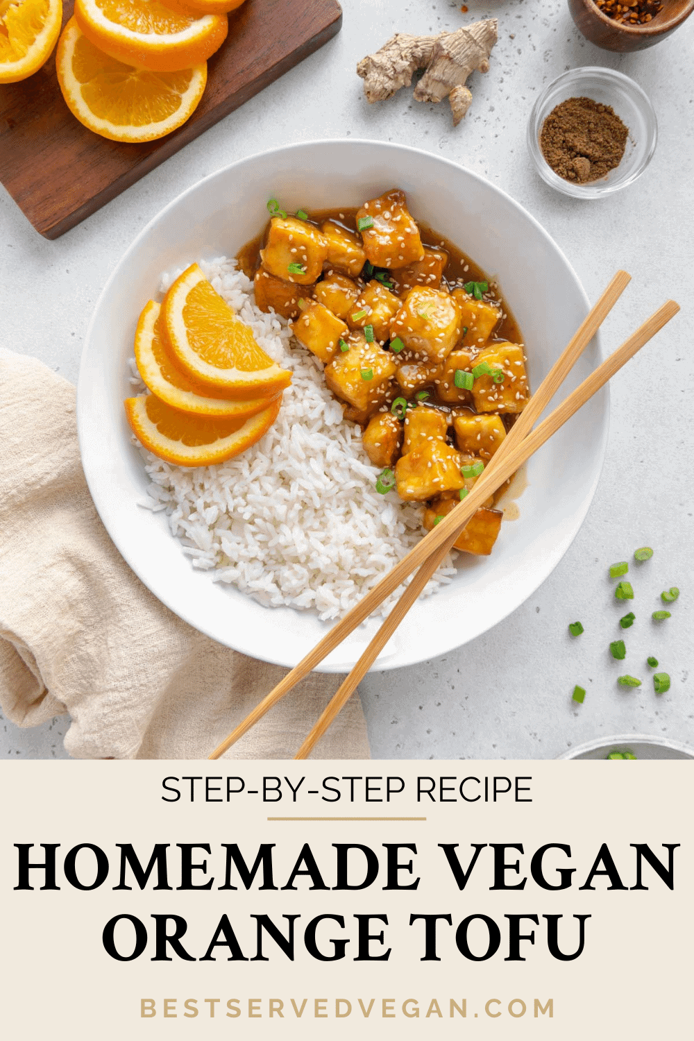 Crispy Vegan Orange Tofu - Best Served Vegan