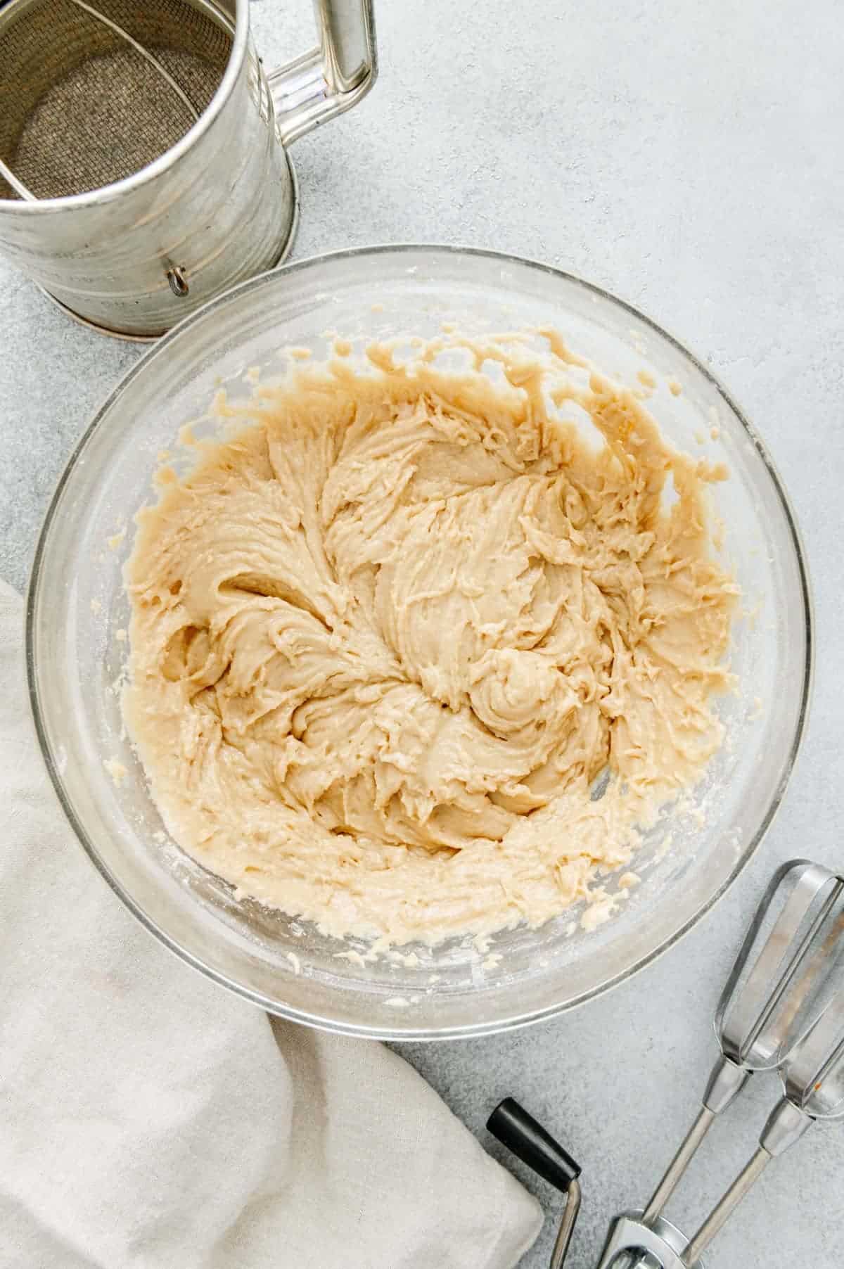 Vegan cookie dough batter.