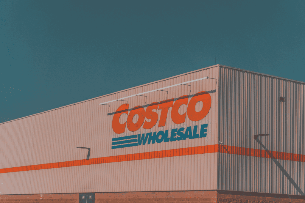 The outside of a Costco building.