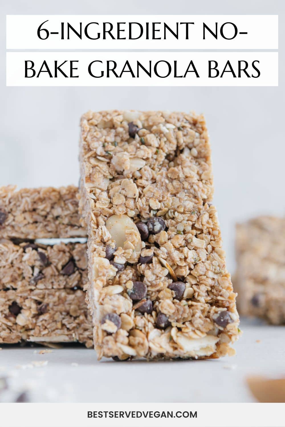 No-Bake Granola Bars - Best Served Vegan