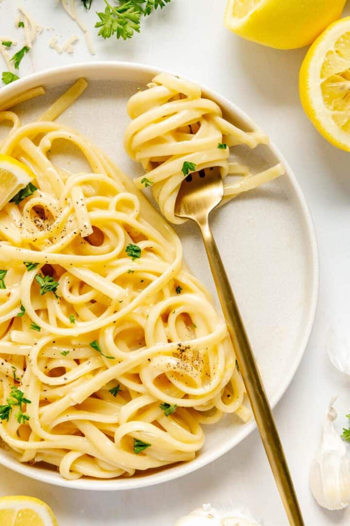 Vegan Pasta al Limone Best Served Vegan