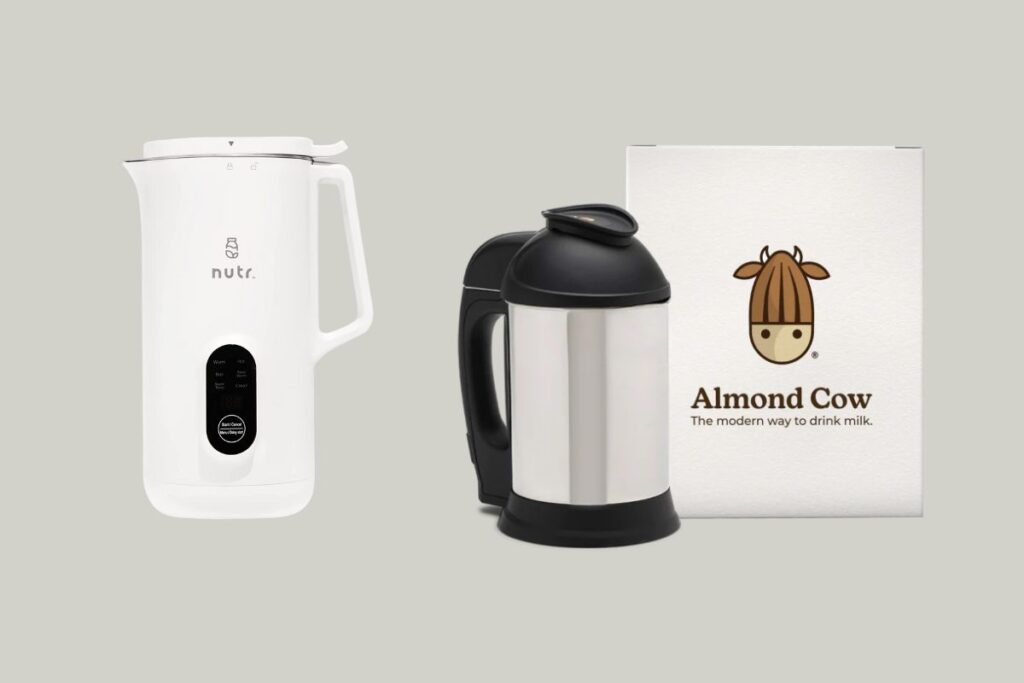 Nutr and Almond Cow plant-based milk machines.