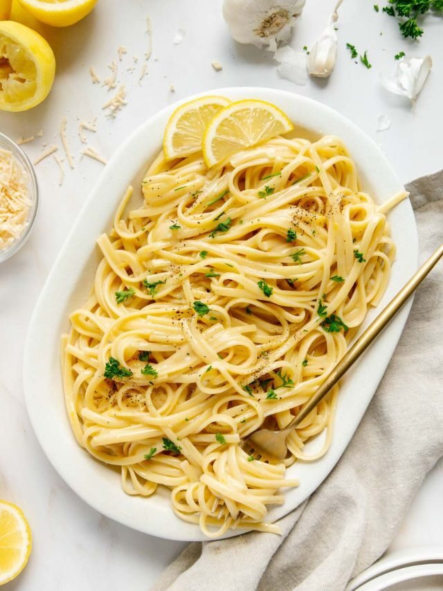 Creamy Vegan Lemon Pasta