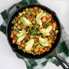 Cast iron vegan breakfast skillet - Cadry's Kitchen