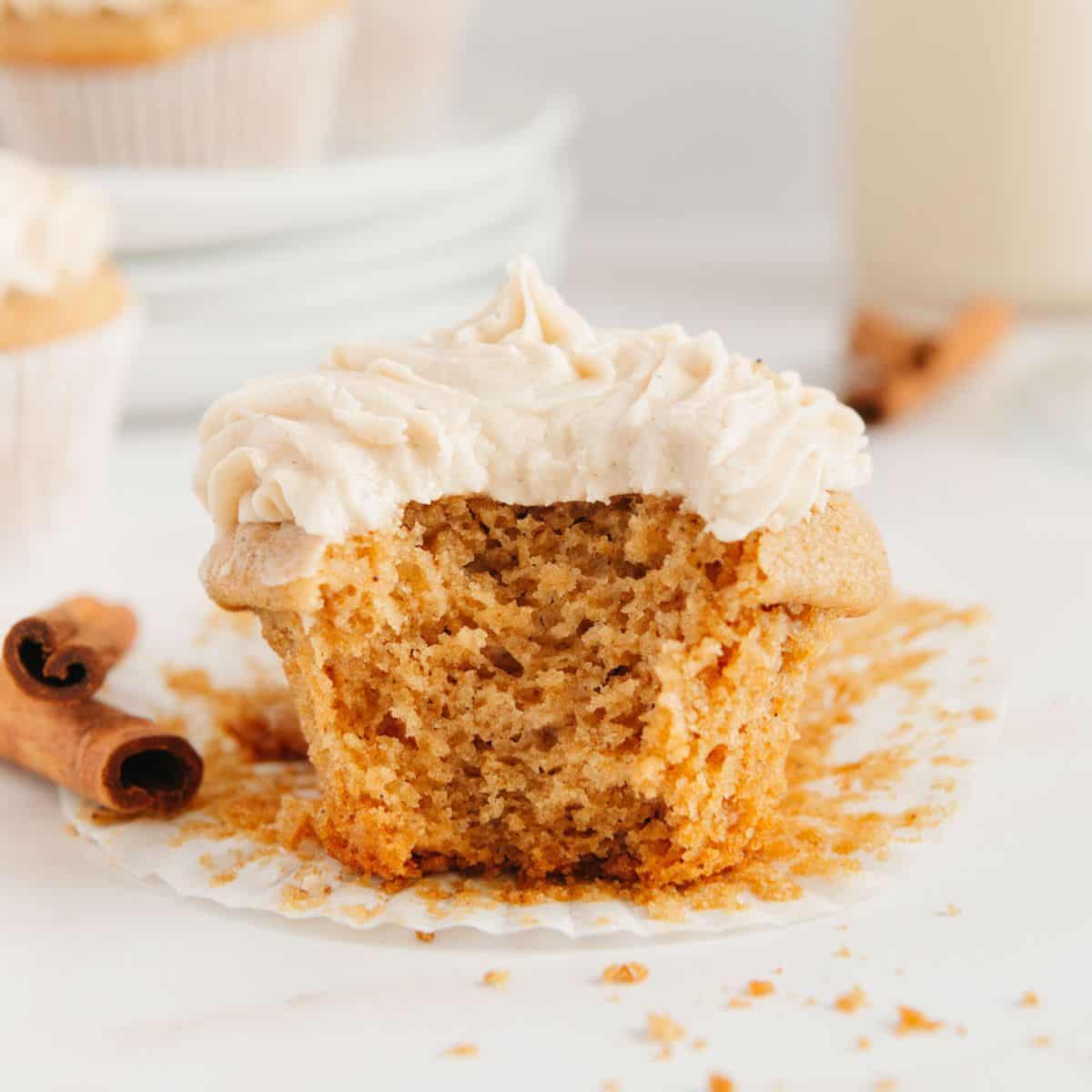 Vegan Gingerbread Cake + Chai Buttercream